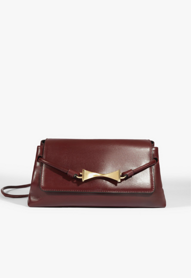 Bolsa Tiracolo Twisted Pequena Vinho