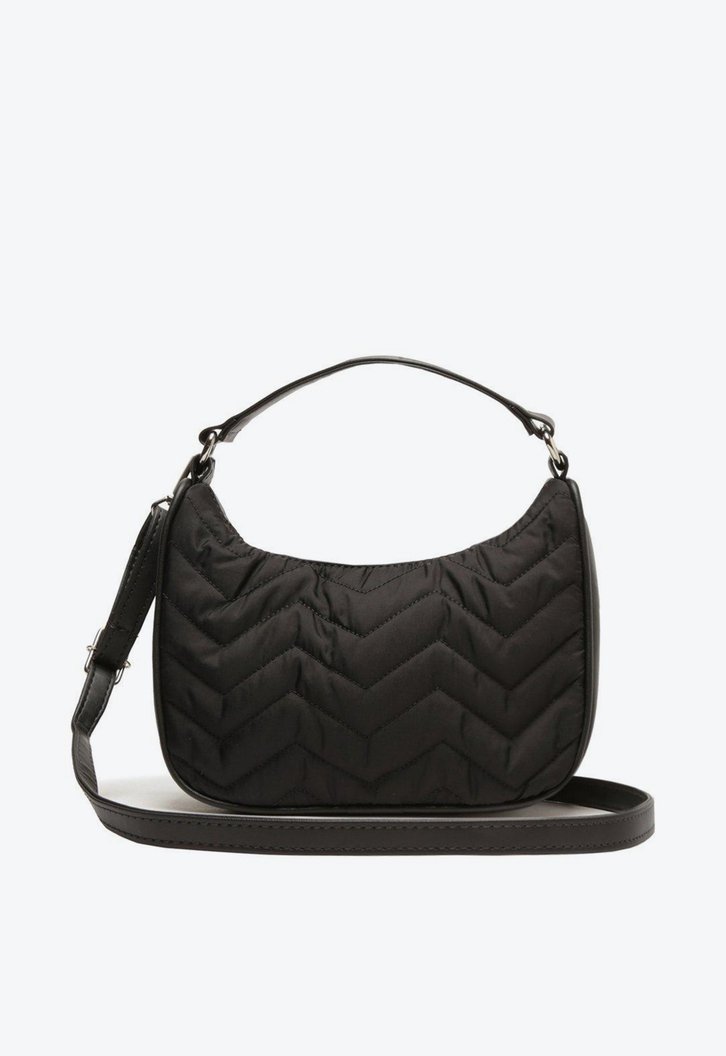 Bolsa Baguete Preta Matelassê Nylon