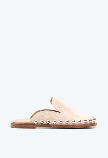 Mule Clog Cora Rosa Camurça