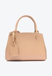 Bolsa Tote Nude Arezzo Couro Bella Pequena True Sand