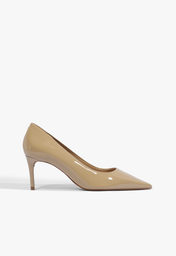 Scarpin Stiletto Salto Baixo Nude
