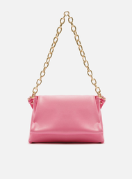 Bolsa Tiracolo Rosa Arezzo Média Alça Extra Corrente