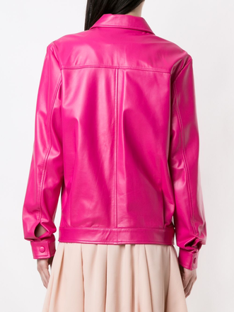Jaqueta pink olympiah curta cuir