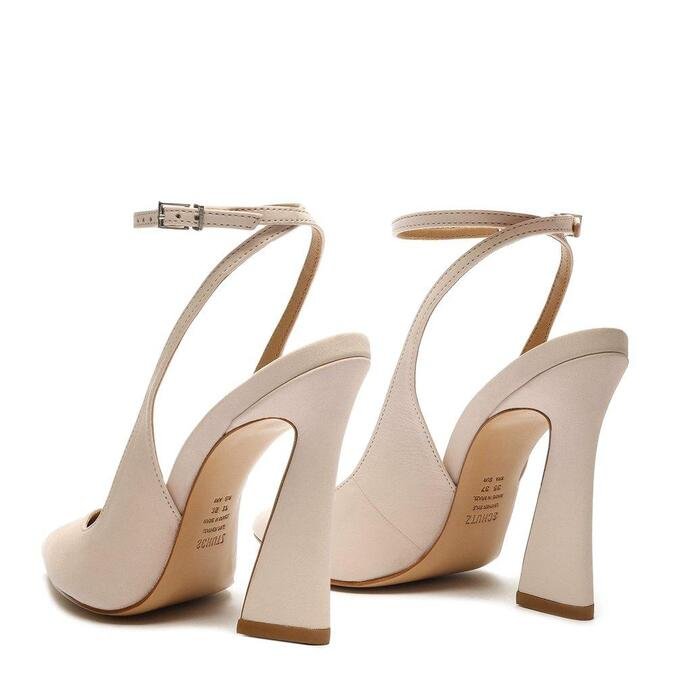 Sapato Schutz Scarpin Slingback Salto Arquitetônico Rosa Bebê | ZZ MALL