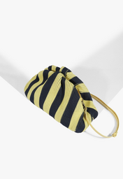 Bolsa Maxi Clutch Avril Tricô Preta | ZZ MALL