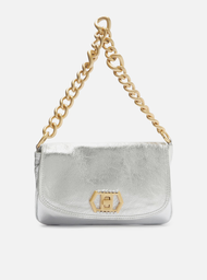 Bolsa Tiracolo Prata Arezzo Couro Amélia Pequena