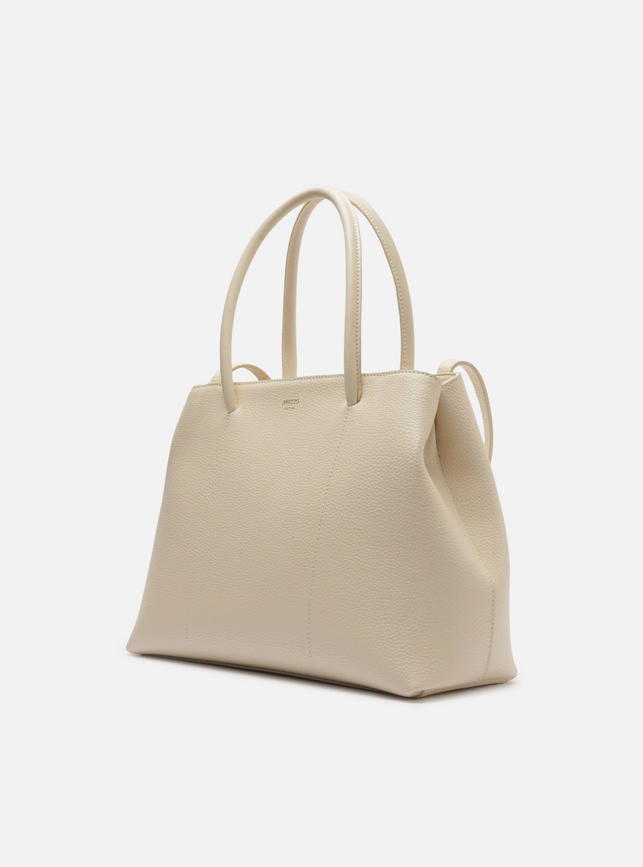 Bolsa Tote Branca Couro Vivi Grande | ZZ MALL