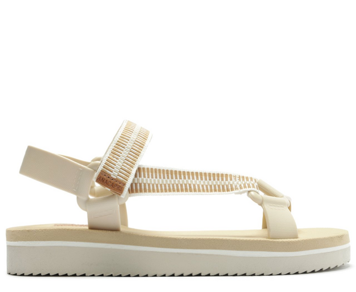 Sandália Papete Velcro Branco Off