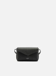 Bolsa Tiracolo Preta Pequena Envelope