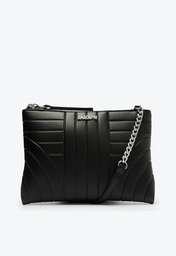 Bolsa Crossbody Preta Anacapri Média Matelassê