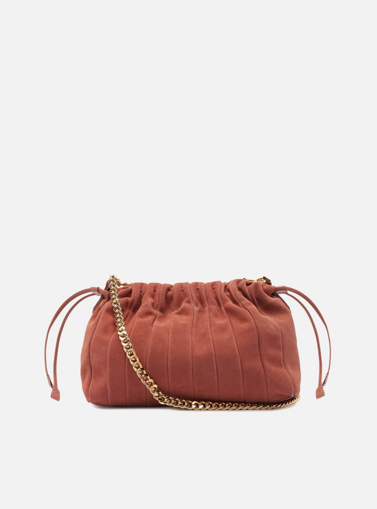 Bolsa Rosa Grande Alça Dourada | ZZ MALL