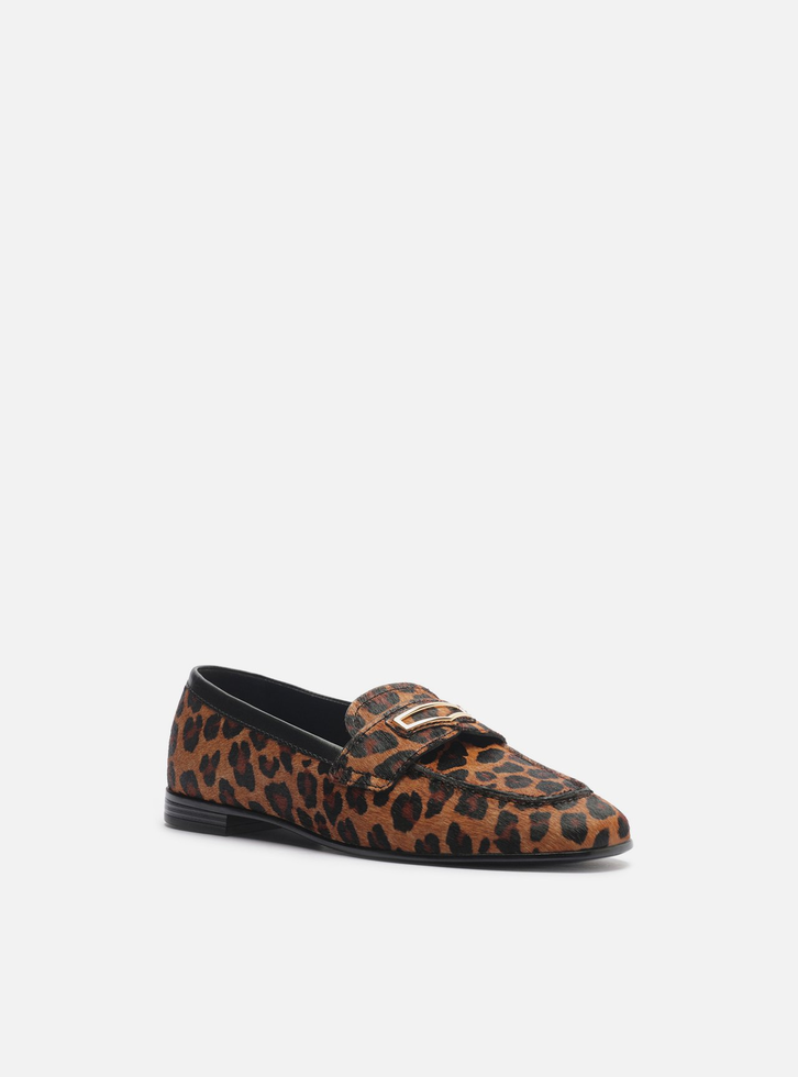 Mocassim Animal Print Tira Metal | ZZ MALL