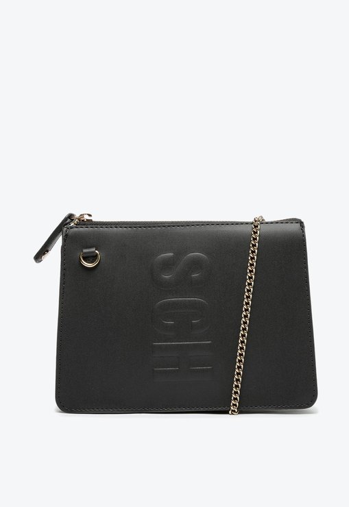 Bolsa Tiracolo Pequena Tassy Corrente Preta