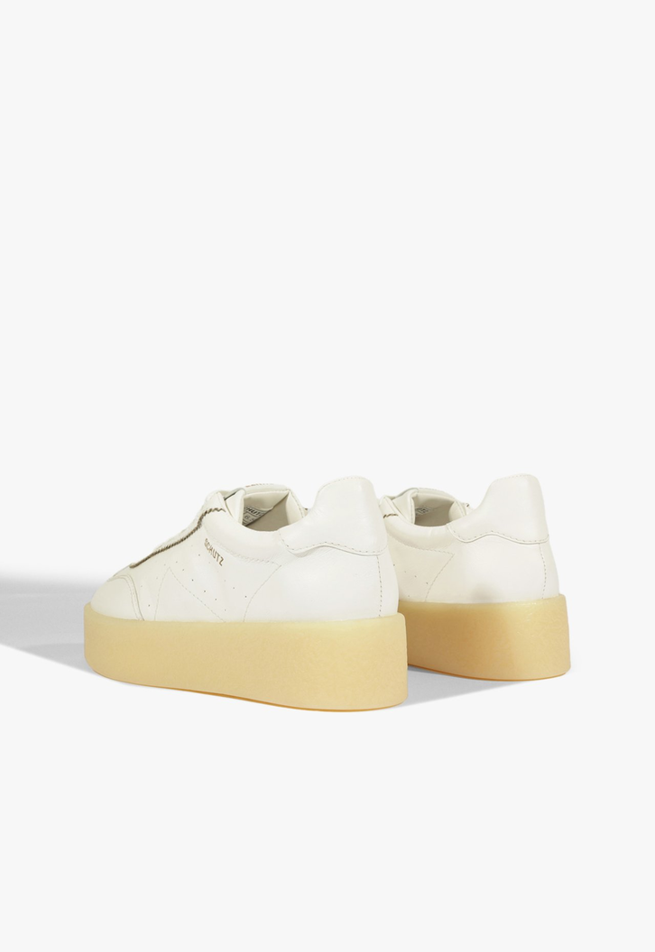 Tênis Flatform Couro Branco