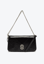 Bolsa Tiracolo Média Schutz Squad Couro Preta