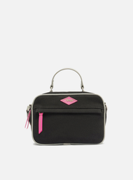 Bolsa Tiracolo Preta Arezzo Lona Prione Média