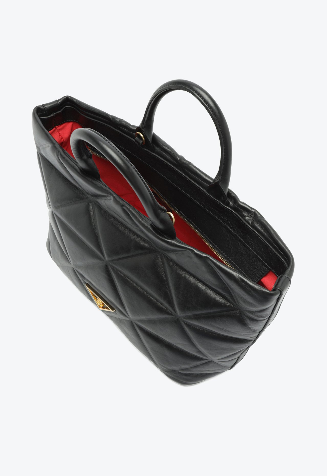 Bolsa Shopping Preta Schutz Grande Poppy Couro | ZZ MALL