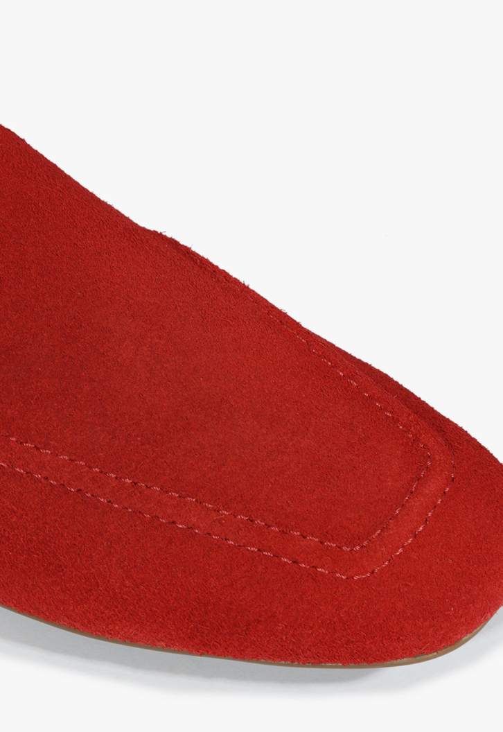 Mocassim Suede Vermelho