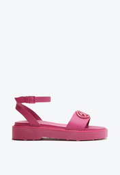 Sandália Papete Rosa Pink Schutz Couro