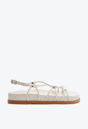 Papete Gladiadora Branca Anacapri Tachas