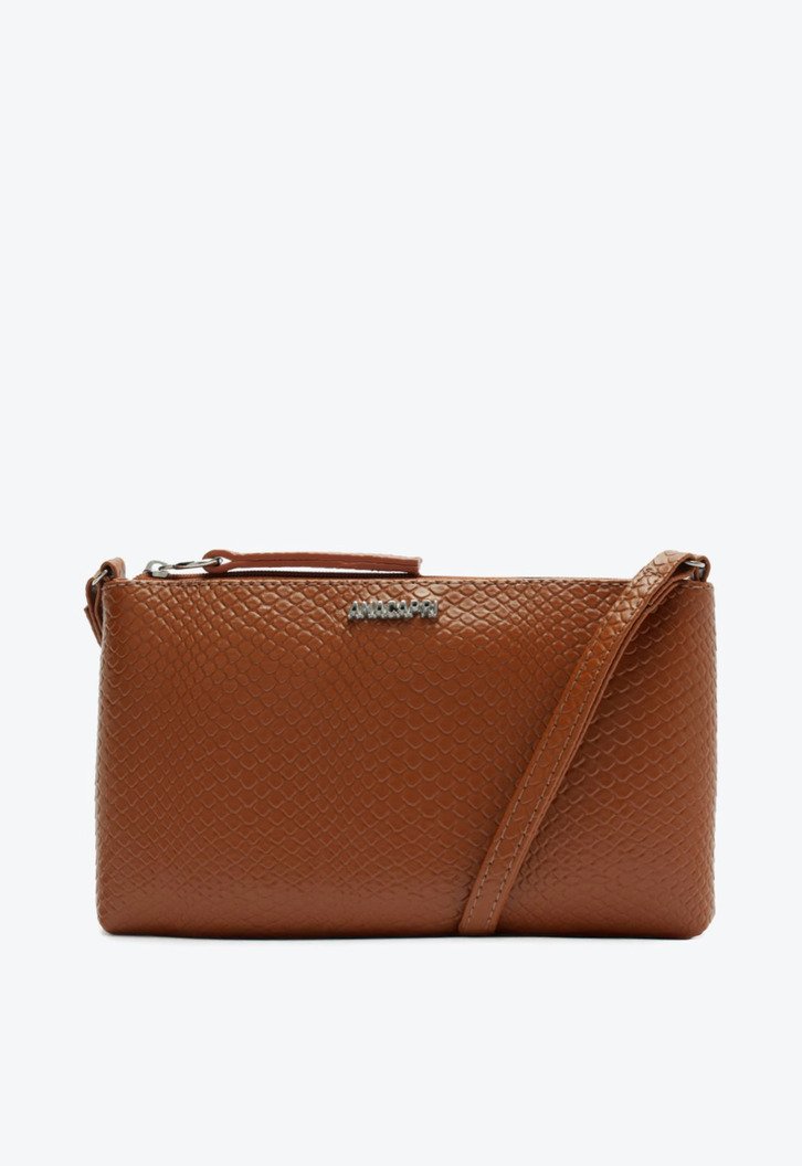 Bolsa Tiracolo Pequena Snake Laranja