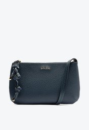 Bolsa Tiracolo Pequena Cordão Entrelaçado Azul