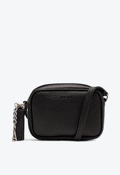 Bolsa Tiracolo Preta Anacapri Pequena Chaveiro Barbicacho