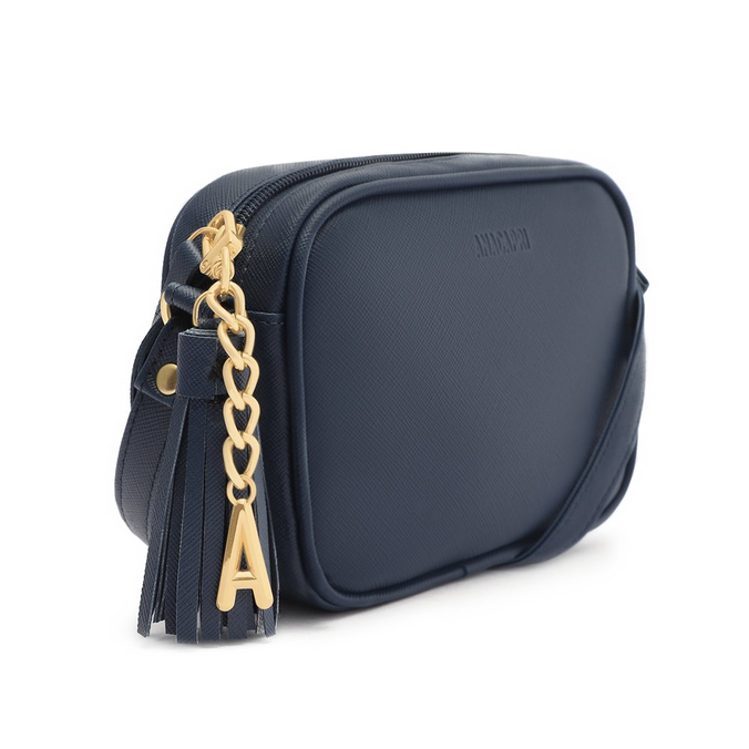 Bolsa Tiracolo Marinho Barbicacho Pequena