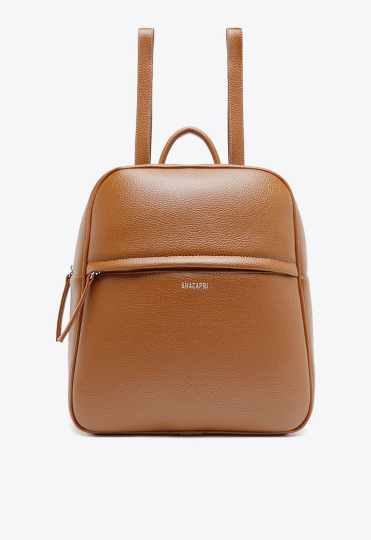 Mochila Marrom Anacapri Média Zíper Básica