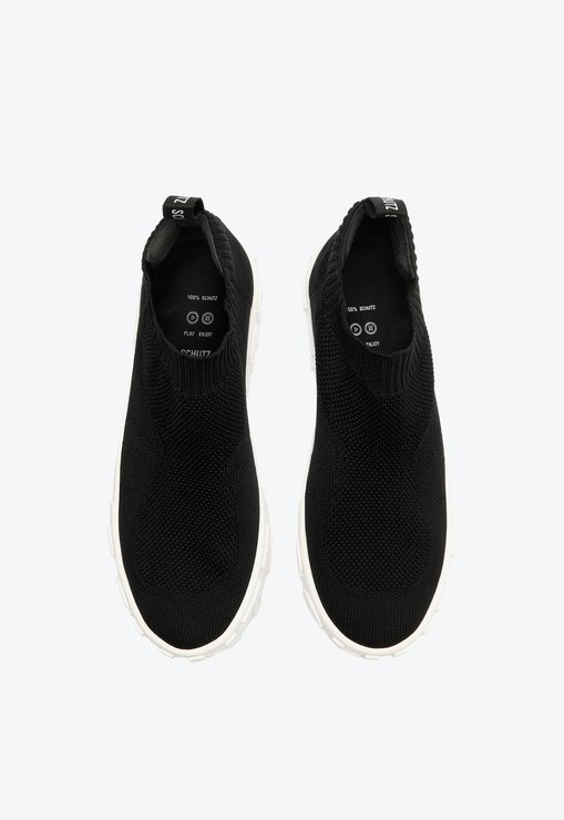 Tênis Slip On Preto Schutz Mauli Knit