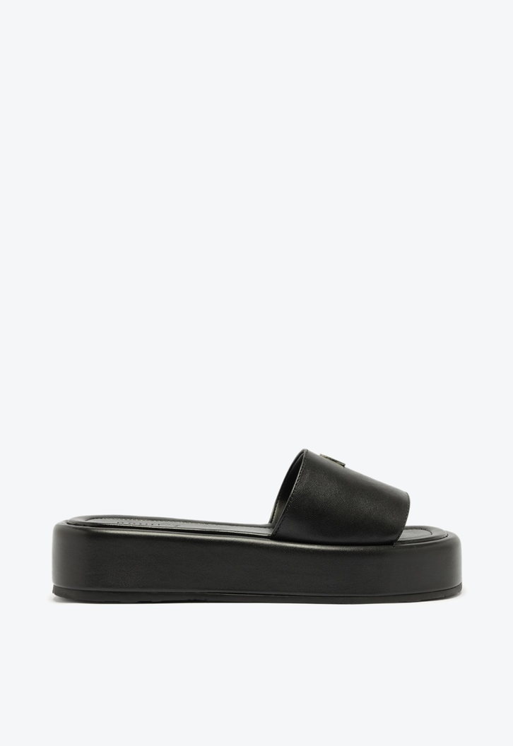 SANDÁLIA PLATAFORMA VIENA COURO PRETO