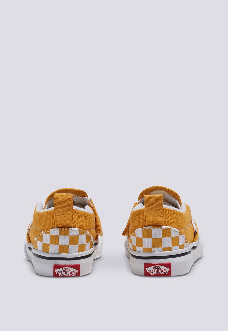 Tênis Slip-On V Infantil Checkerboard Golden Glow