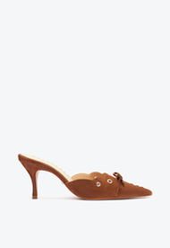 靴 meltthelady pointed fur mule 37 Mule Bege Schutz Curve Heels Verniz Croco | ZZ MALL