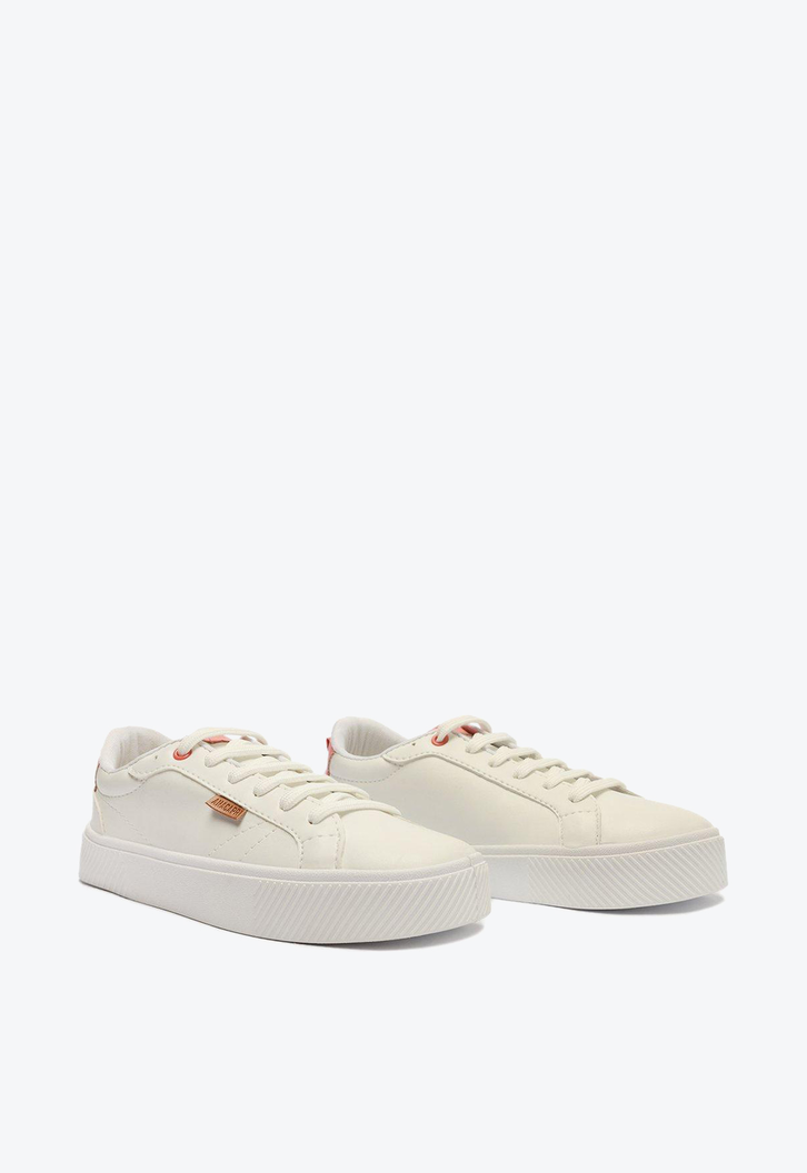 Tênis Flatform Branco Anacapri Lili Detalhe Rosa
