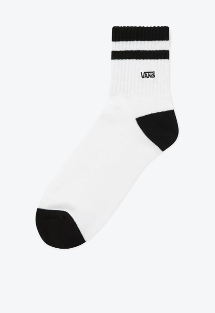 Meia Vans Half Crew 39/44 White Black