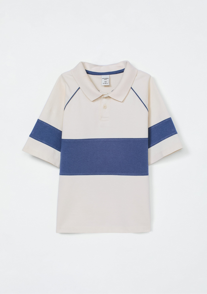 Camisa Polo Branca Hering Oversized Infantil Menino