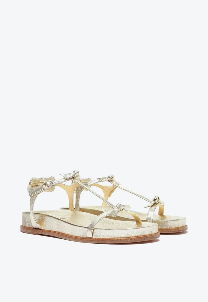 Slim Clarita Sport Sandal Leather Golden