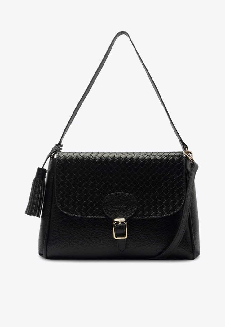 Bolsa Tote com Detalhe Tassel Preta