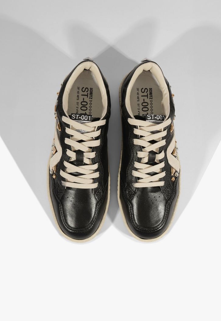 Tênis ST Couro Preto Glam