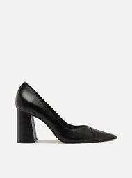 Scarpin Fechado Preto Salto Alto