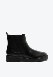 Bota Preta Anacapri Chelsea Cano Curto Salto Baixo Bold