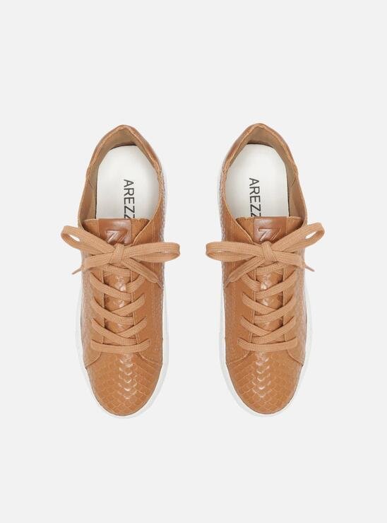 Tenis arezzo marrom top