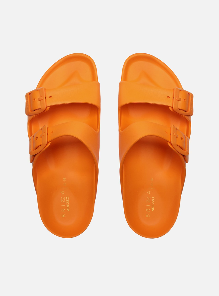 Slide Laranja Flatform Tiras Brizza