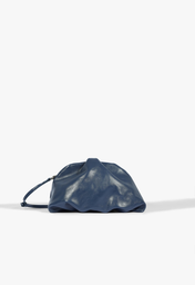 Bolsa Azul Schutz Avril Média Couro