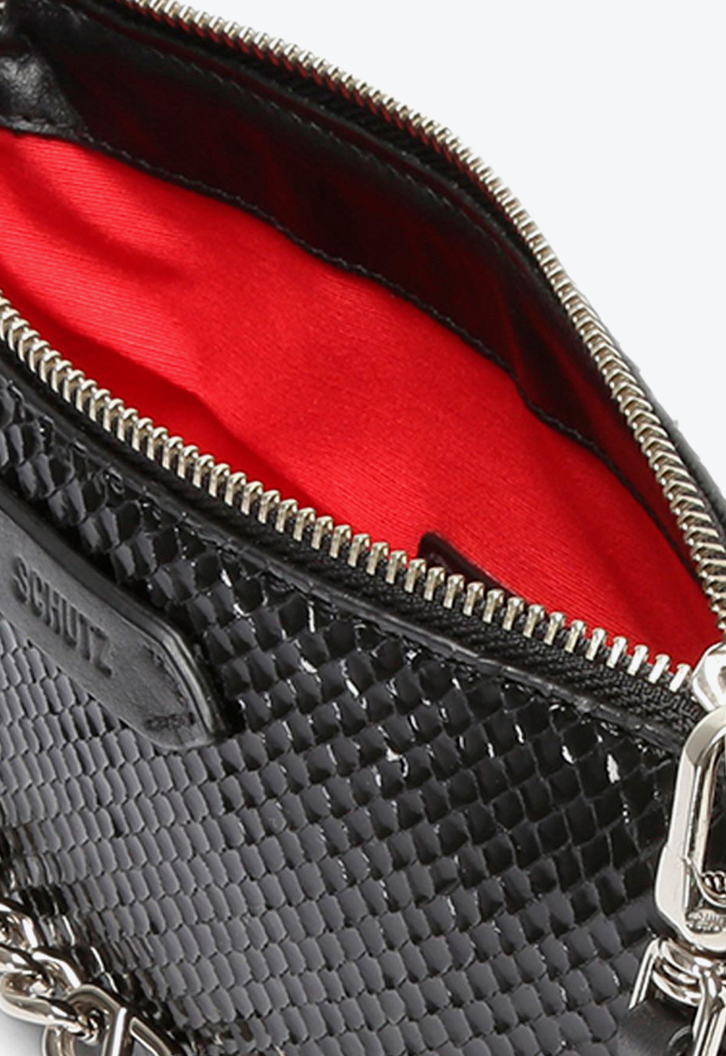 Bolsa Tiracolo Preta Schutz Emmy Snake