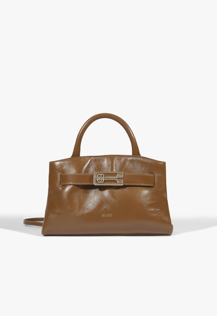 Bolsa Schutz Heater Hobo Média Couro Marrom