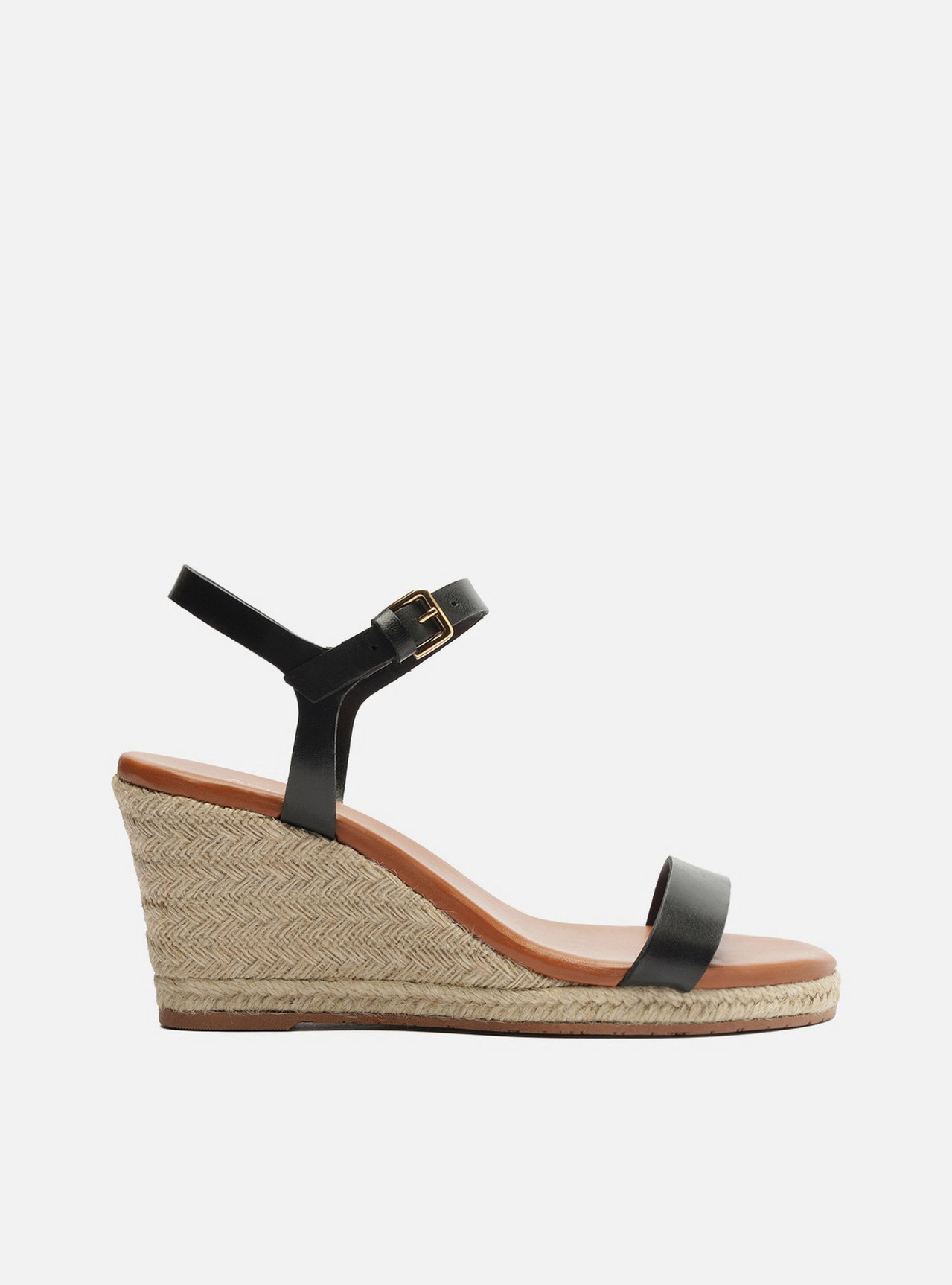 Salto Baixo Sandalia Espadrille Arezzo Sandália Preta Arezzo Couro