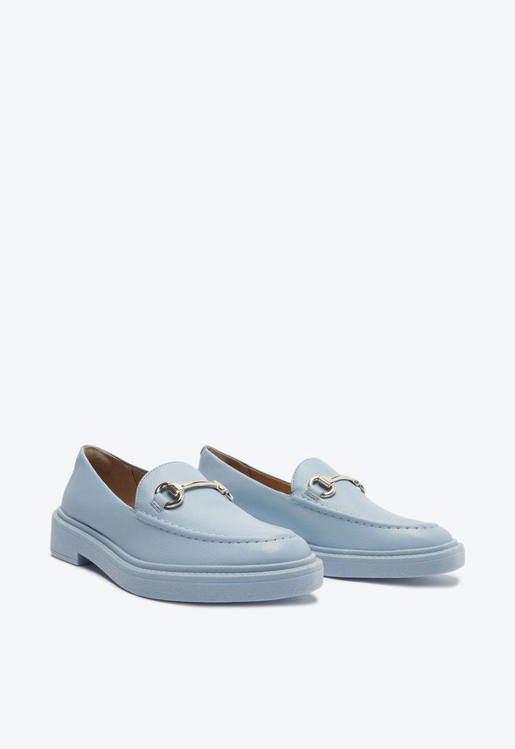 Mocassim Flatform Azul Anacapri Bridão