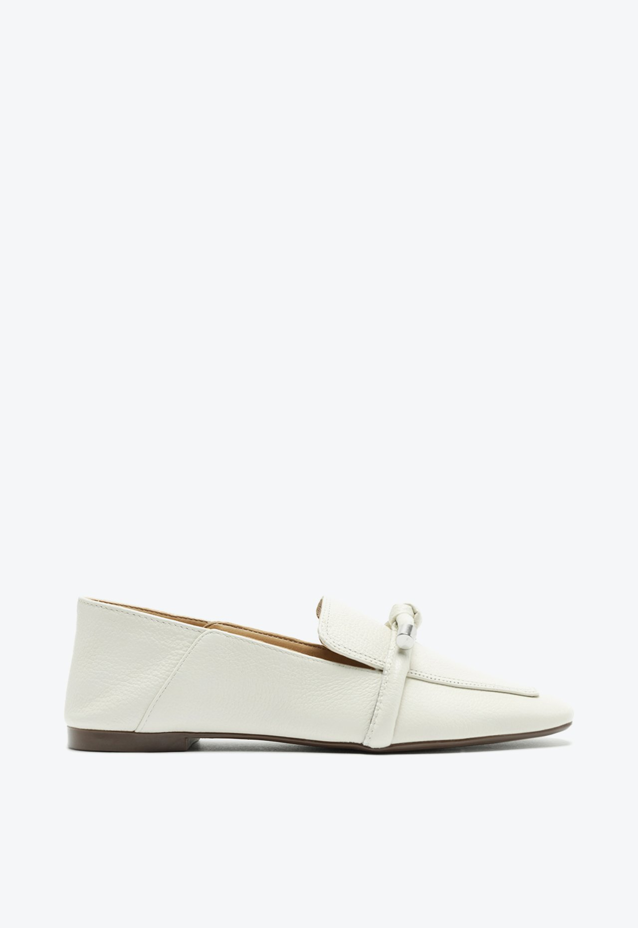 Mocassim Diann Couro Branco | ZZ MALL