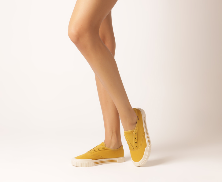 Tênis Slip On Amarelo Anacapri Mostarda Lona Alê